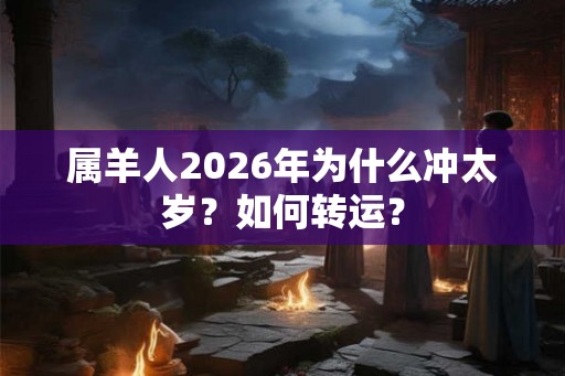 属羊人2026年为什么冲太岁？如何转运？