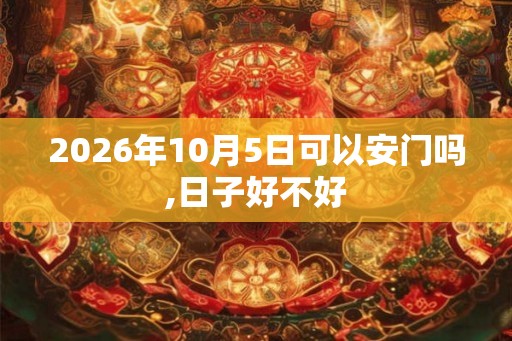 2026年10月5日可以安门吗,日子好不好