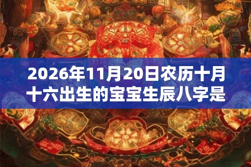 2026年11月20日农历十月十六出生的宝宝生辰八字是什么 2026年11月20日农历十月十六出生的宝宝生辰八字是什么