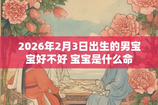 2026年2月3日出生的男宝宝好不好 宝宝是什么命 2026年2月3日出生的男宝宝好不好 宝宝是什么命