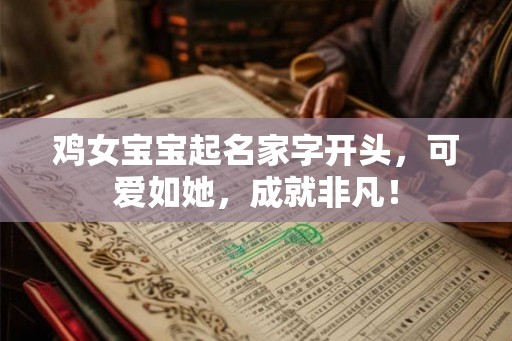 鸡女宝宝起名家字开头，可爱如她，成就非凡！