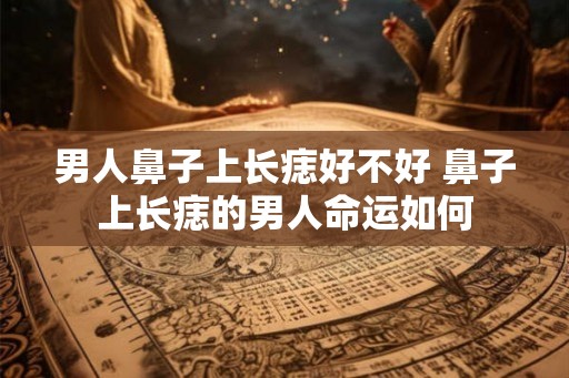 男人鼻子上长痣好不好 鼻子上长痣的男人命运如何