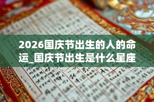 2026国庆节出生的人的命运_国庆节出生是什么星座