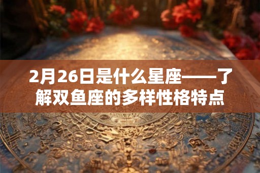 2月26日是什么星座——了解双鱼座的多样性格特点