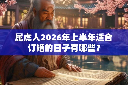 属虎人2026年上半年适合订婚的日子有哪些？