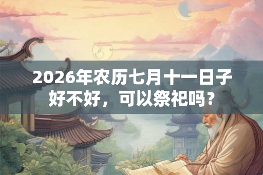 2026年农历七月十一日子好不好，可以祭祀吗？