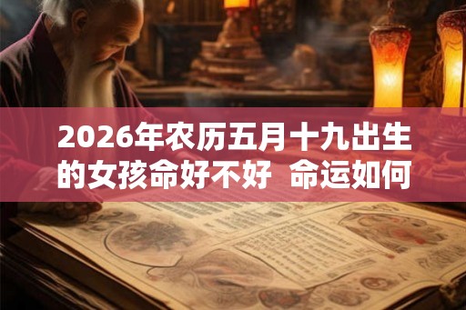 2026年农历五月十九出生的女孩命好不好  命运如何