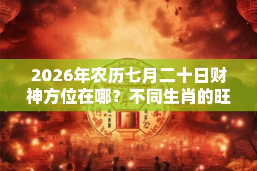 2026年农历七月二十日财神方位在哪？不同生肖的旺财颜色