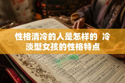 性格清冷的人是怎样的  冷淡型女孩的性格特点