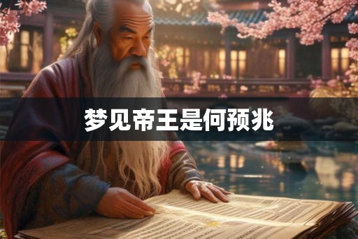 梦见帝王是何预兆