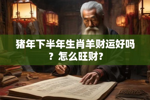 猪年下半年生肖羊财运好吗？怎么旺财？