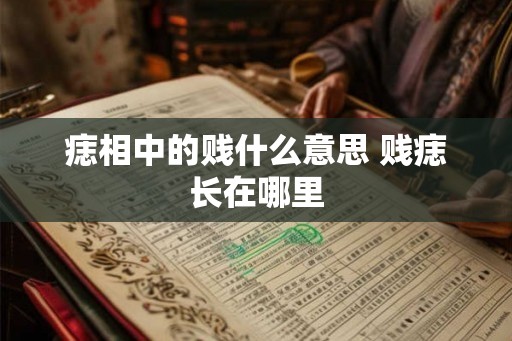 痣相中的贱什么意思 贱痣长在哪里 痣相中的贱什么意思 贱痣长在哪里
