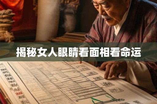 揭秘女人眼睛看面相看命运
