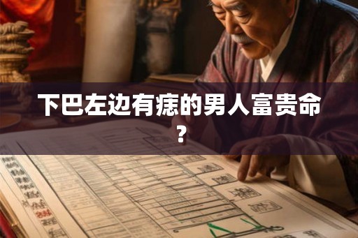 下巴左边有痣的男人富贵命？