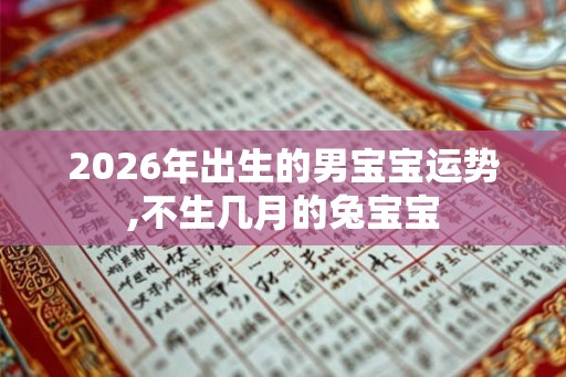 2026年出生的男宝宝运势,不生几月的兔宝宝