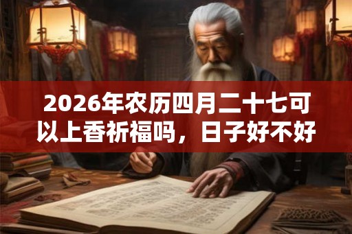 2026年农历四月二十七可以上香祈福吗，日子好不好？