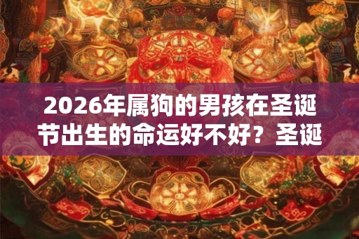 2026年属狗的男孩在圣诞节出生的命运好不好?圣诞节怎么过? 2026年属狗的男孩在圣诞节出生的命运好不好?圣诞节怎么过?