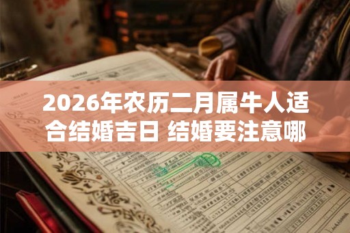 2026年农历二月属牛人适合结婚吉日 结婚要注意哪些禁忌