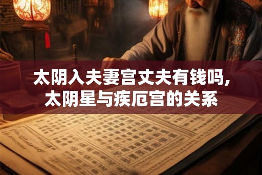 太阴入夫妻宫丈夫有钱吗,太阴星与疾厄宫的关系