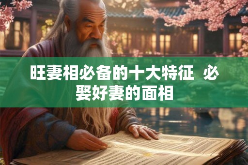 旺妻相必备的十大特征  必娶好妻的面相