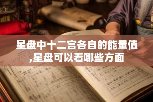 星盘中十二宫各自的能量值,星盘可以看哪些方面 星盘中十二宫各自的能量值,星盘可以看哪些方面