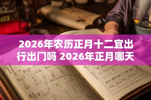 2026年农历正月十二宜出行出门吗 2026年正月哪天出行好 2026年农历正月十二宜出行出门吗 2026年正月哪天出行好