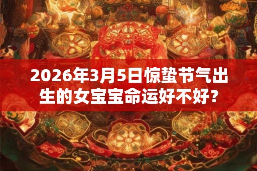 2026年3月5日惊蛰节气出生的女宝宝命运好不好？