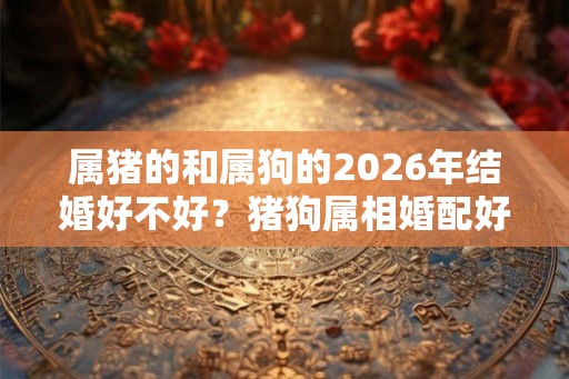 属猪的和属狗的2026年结婚好不好？猪狗属相婚配好不好？