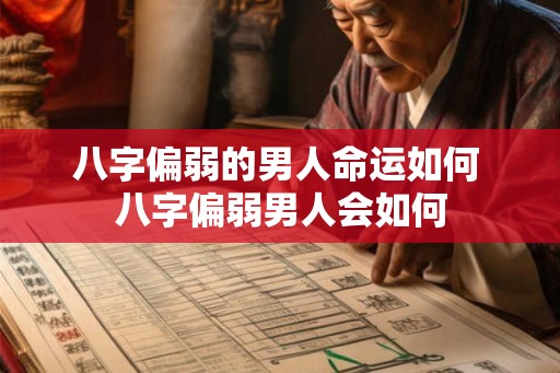 八字偏弱的男人命运如何 八字偏弱男人会如何