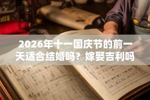 2026年十一国庆节的前一天适合结婚吗？嫁娶吉利吗