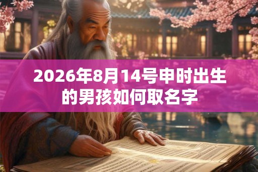 2026年8月14号申时出生的男孩如何取名字