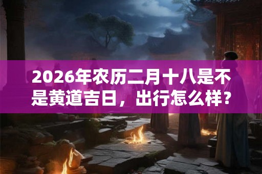 2026年农历二月十八是不是黄道吉日，出行怎么样？