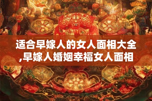 适合早嫁人的女人面相大全,早嫁人婚姻幸福女人面相解析！