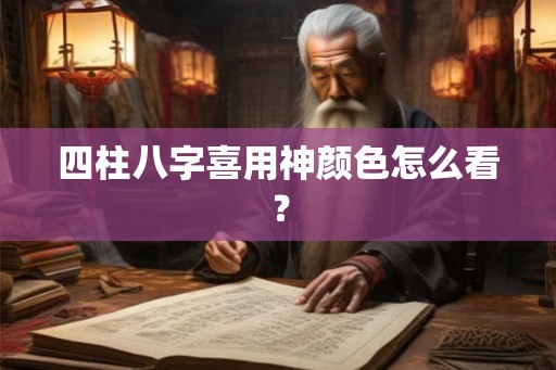 四柱八字喜用神颜色怎么看？