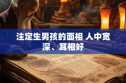 注定生男孩的面相 人中宽深、耳相好