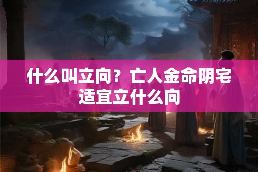 什么叫立向？亡人金命阴宅适宜立什么向