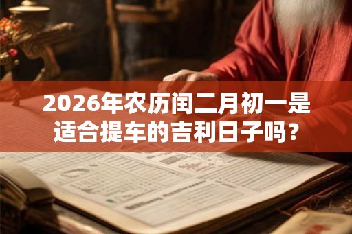 2026年农历闰二月初一是适合提车的吉利日子吗？