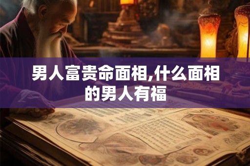 男人富贵命面相,什么面相的男人有福