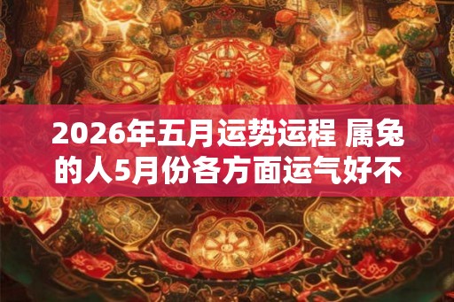 2026年五月运势运程 属兔的人5月份各方面运气好不好