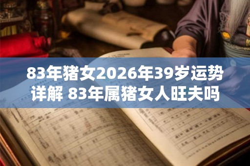 83年猪女2026年39岁运势详解 83年属猪女人旺夫吗