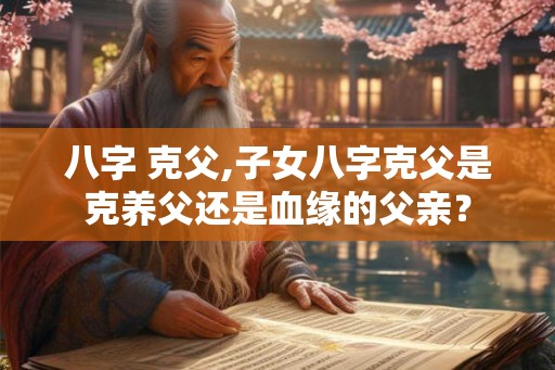 八字 克父,子女八字克父是克养父还是血缘的父亲？