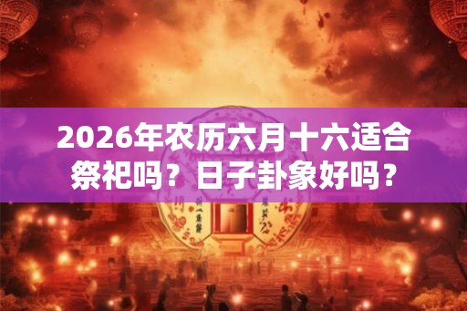 2026年农历六月十六适合祭祀吗？日子卦象好吗？