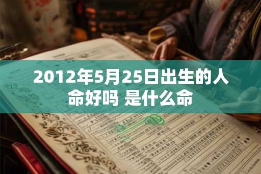2012年5月25日出生的人命好吗 是什么命