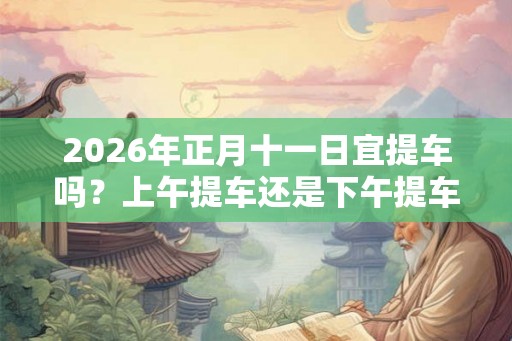 2026年正月十一日宜提车吗？上午提车还是下午提车