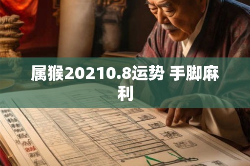 属猴20210.8运势 手脚麻利