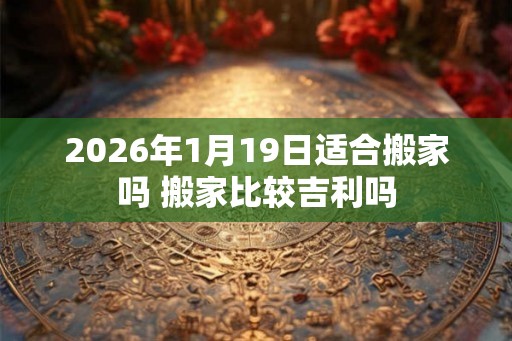 2026年1月19日适合搬家吗 搬家比较吉利吗