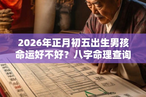 2026年正月初五出生男孩命运好不好？八字命理查询