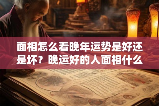 面相怎么看晚年运势是好还是坏？晚运好的人面相什么样？