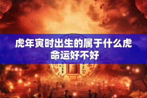 虎年寅时出生的属于什么虎 命运好不好