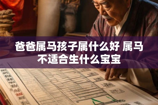 爸爸属马孩子属什么好 属马不适合生什么宝宝 爸爸属马孩子属什么好 属马不适合生什么宝宝